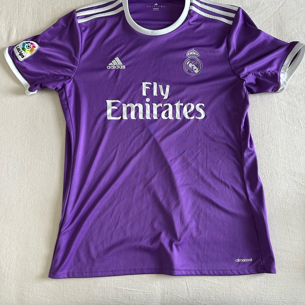 Adidas Purple Real Madrid Soccer Jersey
